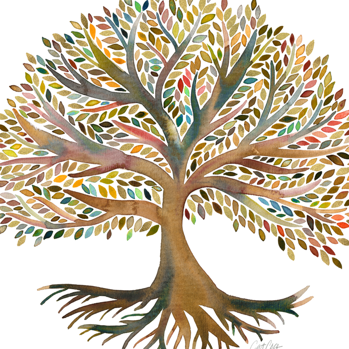 Tree of Life Watercolor - Autumn Coffee Mug Gallery Image 2