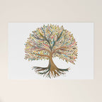 Tree of Life Watercolor - Autumn Welcome Mat Gallery Image 1
