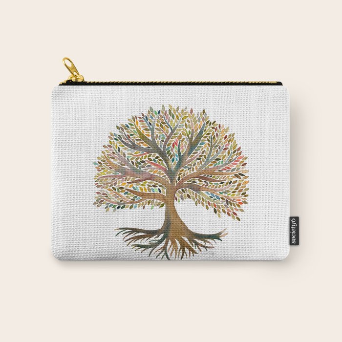 Tree of Life Watercolor - Autumn Carry All Pouch Gallery Image 1