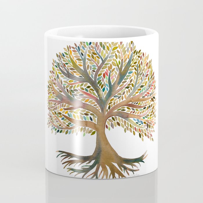 Tree of Life Watercolor - Autumn Coffee Mug Gallery Image 4