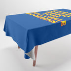 Good Sex, No Stress, One Boo, No Ex, Small Circle, Big Checks Tablecloth Gallery Image 1