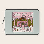 Cancer Zodiac Gingerbread House Laptop Sleeve Gallery Image 1