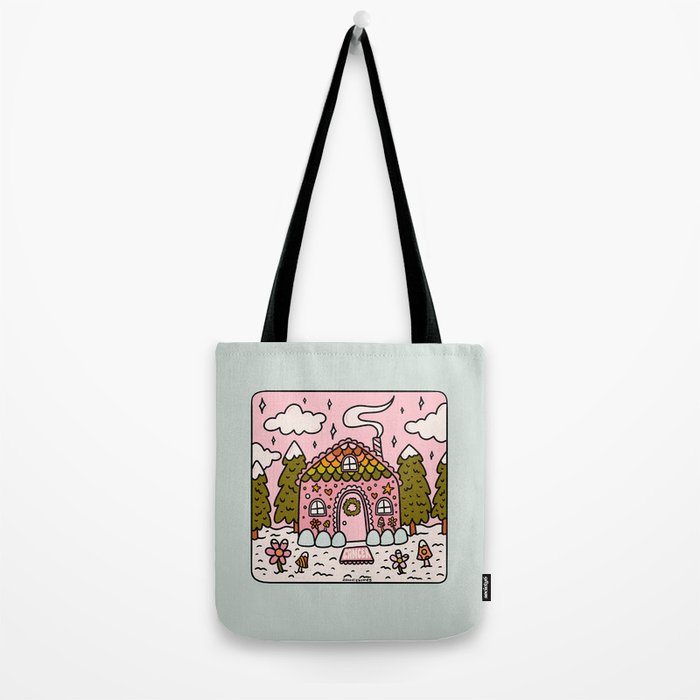Cancer Zodiac Gingerbread House Tote Bag Gallery Image 2