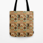 Brown tiles Tote Bag Gallery Image 1