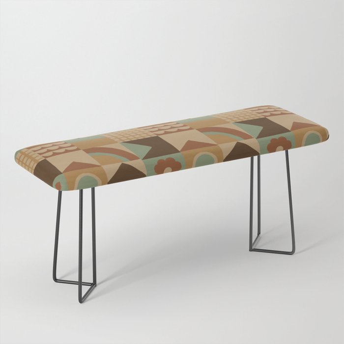 Brown tiles Bench Gallery Image 1