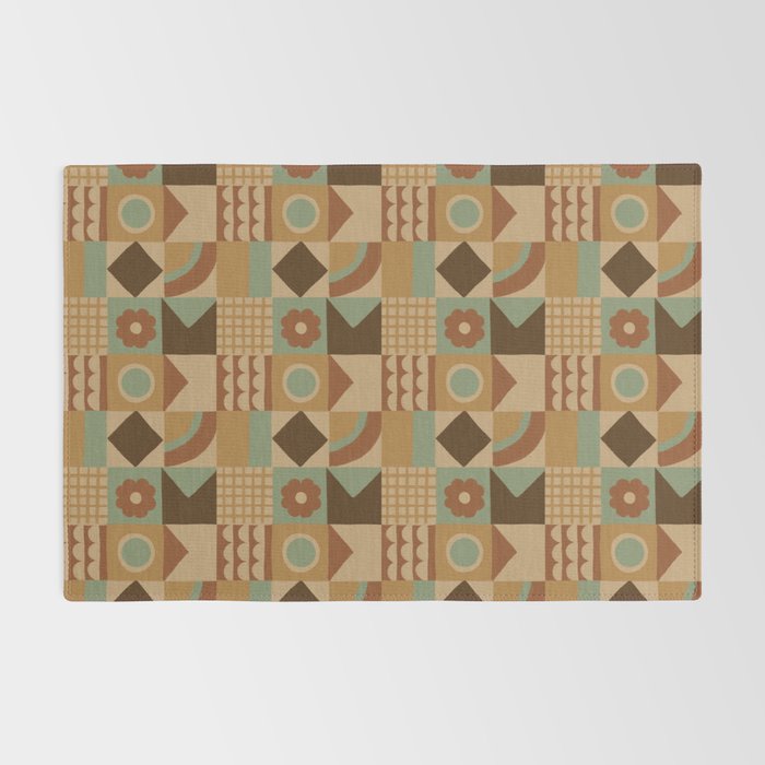 Brown tiles Rug Gallery Image 2