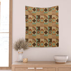 Brown tiles Wall Tapestry Gallery Image 2