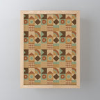 Brown tiles Mini Art Print Gallery Image 1