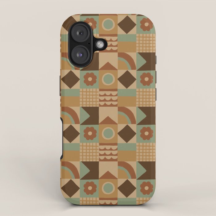 Brown tiles iPhone Case Gallery Image 1