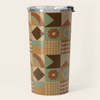 Brown tiles Travel Mug Gallery Image 2