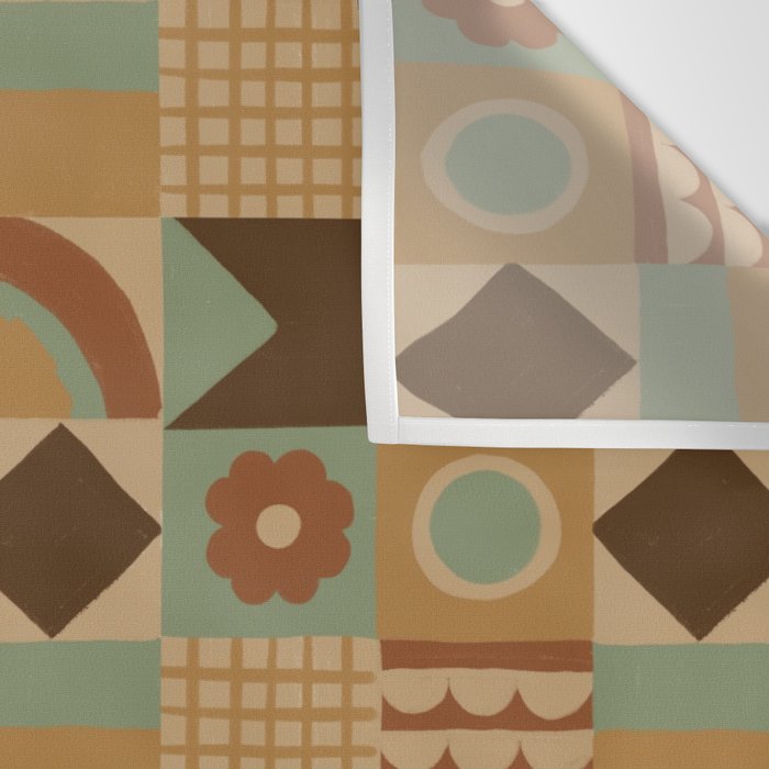 Brown tiles Wall Tapestry Gallery Image 3
