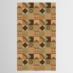 Brown tiles Tablecloth Gallery Image 2