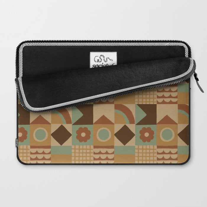 Brown tiles Laptop Sleeve Gallery Image 2