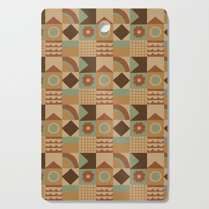 Brown tiles Cutting Board Gallery Image 1