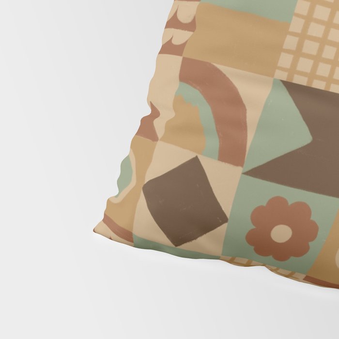 Brown tiles Pillow Sham Gallery Image 4