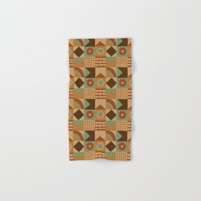 Brown tiles Bath Towel Gallery Image 1