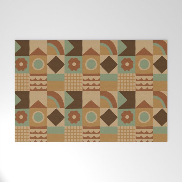 Brown tiles Welcome Mat Gallery Image 1
