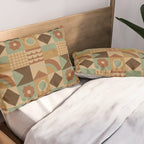 Brown tiles Pillow Sham Gallery Image 2