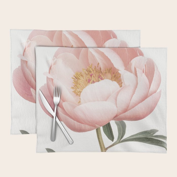 Coral Peony Placemat Gallery Image 1