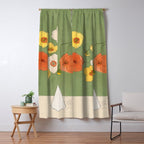 Field Wildflowers Verde Window Curtain Gallery Image 5