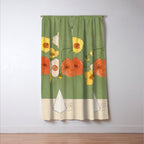 Field Wildflowers Verde Window Curtain Gallery Image 3