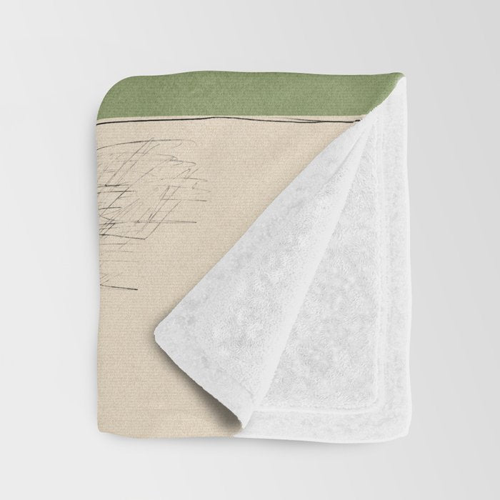 Field Wildflowers Verde Throw Blanket Gallery Image 3