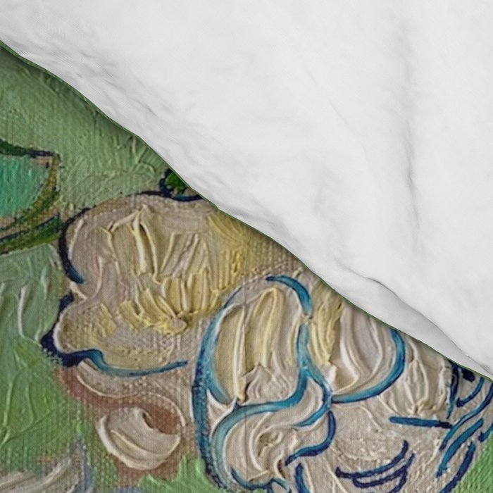 White Rose In A Vase Vincent van Gogh 1890 Oil on Canvas Still Life With Floral Arrangement Comforter Gallery Image 4