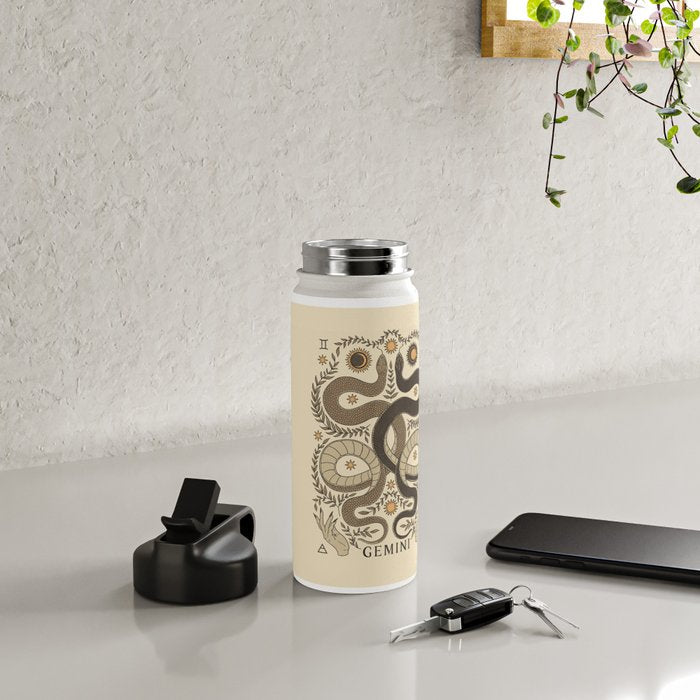 Gemini, The Twins Water Bottle Gallery Image 4