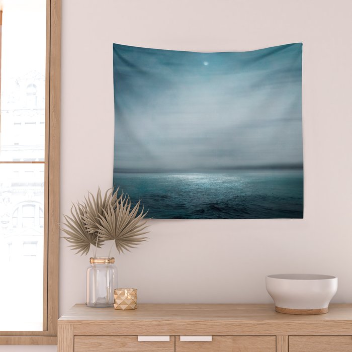 Sea Under Moonlight Wall Tapestry Gallery Image 2