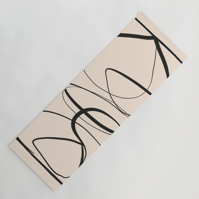 Abstract line art 48a Yoga Mat Gallery Image 1