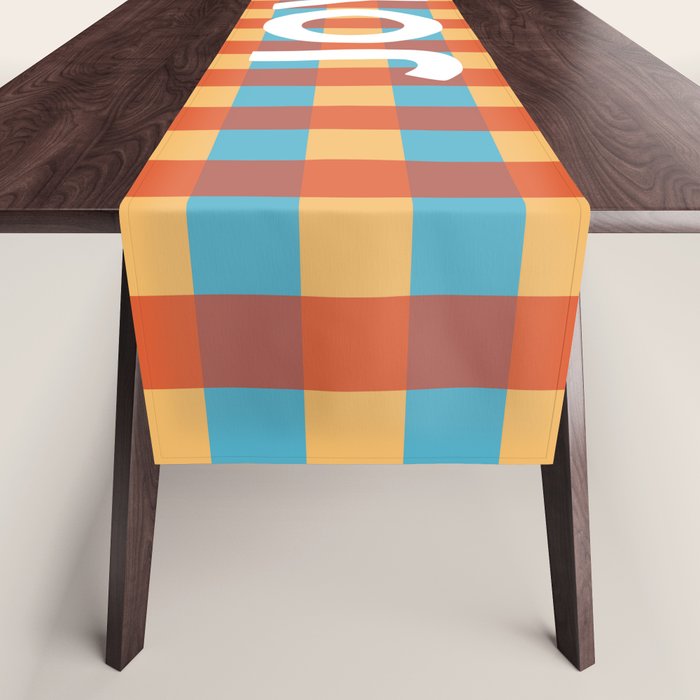 Joy in Christmas Plaid Table Runner Gallery Image 1