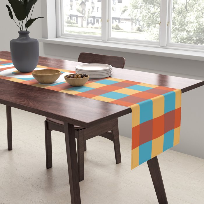Joy in Christmas Plaid Table Runner Gallery Image 2