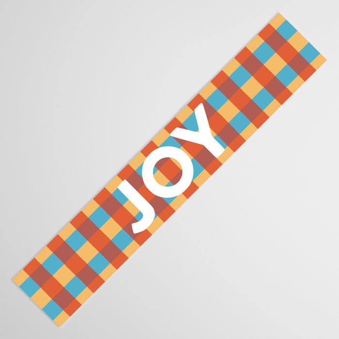 Joy in Christmas Plaid Table Runner Gallery Image 3