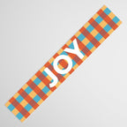 Joy in Christmas Plaid Table Runner Gallery Image 3