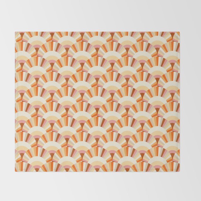 Retro Summer Sunshine Throw Blanket Gallery Image 2