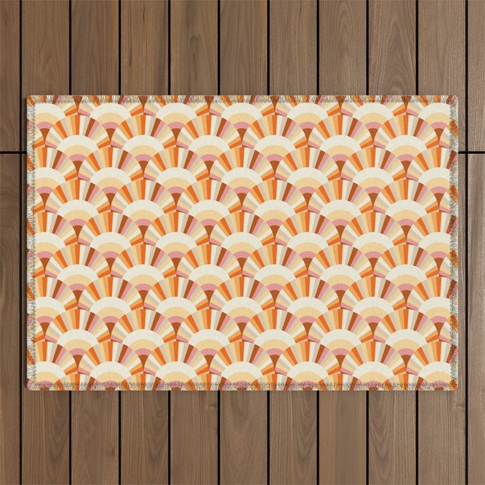 Retro Summer Sunshine Outdoor Rug Gallery Image 1