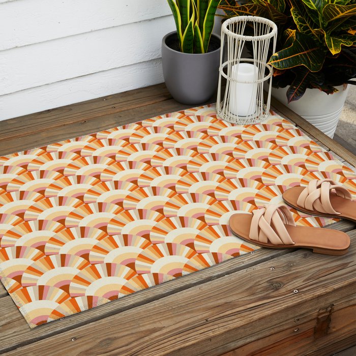 Retro Summer Sunshine Outdoor Rug Gallery Image 2
