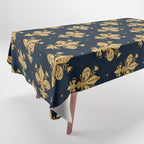 Royal Navy Fleur De Lis Tablecloth Gallery Image 1