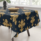 Royal Navy Fleur De Lis Tablecloth Gallery Image 3