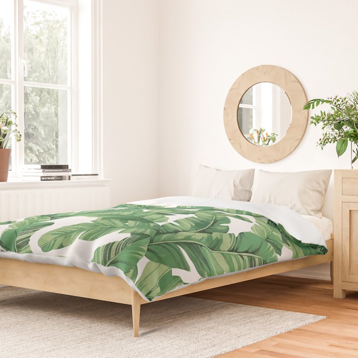 Tropical banana leaves VI Duvet Cover Gallery Image 2