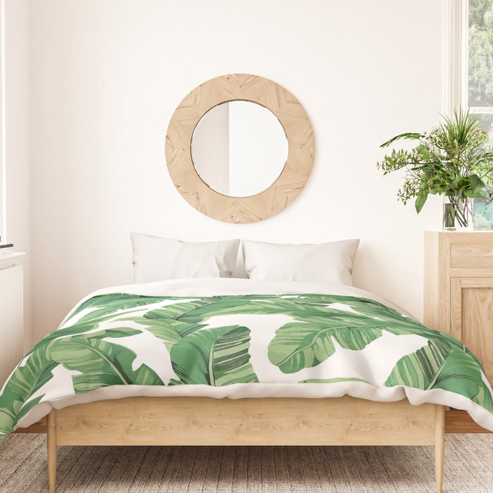 Tropical banana leaves VI Duvet Cover Gallery Image 3