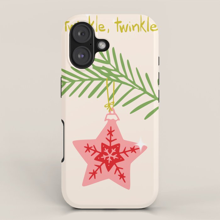 Cheerful twinkle Christmas star iPhone Case Gallery Image 1