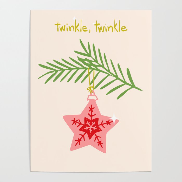 Cheerful twinkle Christmas star Poster Gallery Image 1