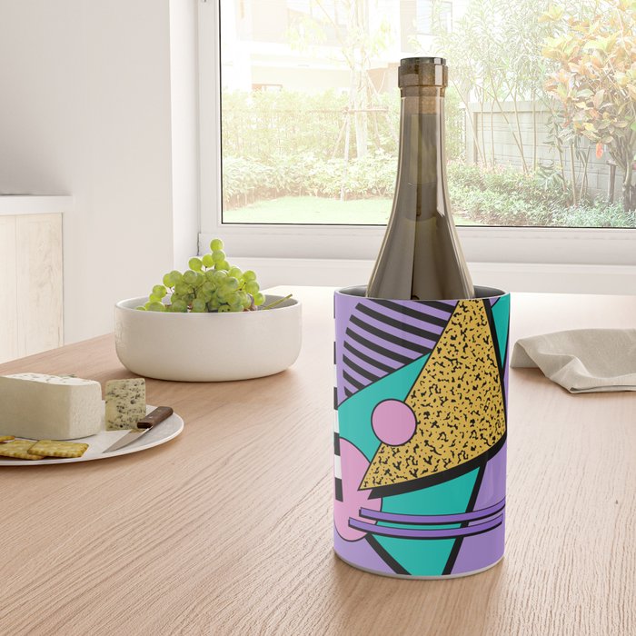 Memphis pattern 103 - 80s / 90s Retro Wine Chiller Gallery Image 4