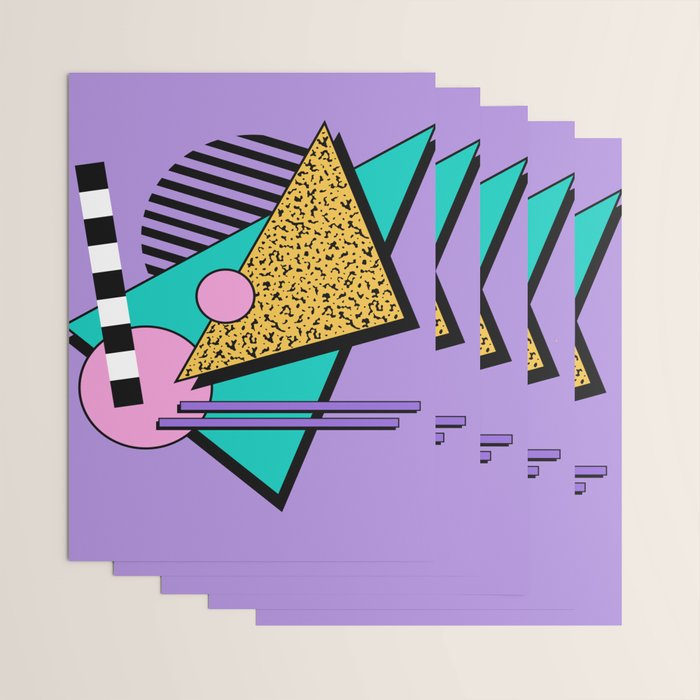 Memphis pattern 103 - 80s / 90s Retro Wrapping Paper Gallery Image 3