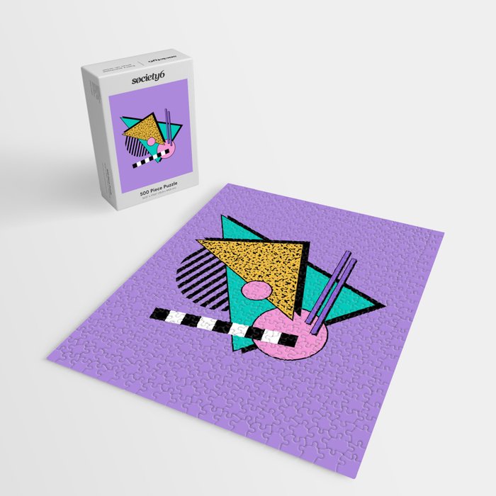 Memphis pattern 103 - 80s / 90s Retro Jigsaw Puzzle Gallery Image 2