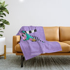 Memphis pattern 103 - 80s / 90s Retro Throw Blanket Gallery Image 1