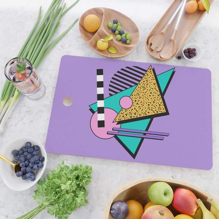 Memphis pattern 103 - 80s / 90s Retro Cutting Board Gallery Image 2