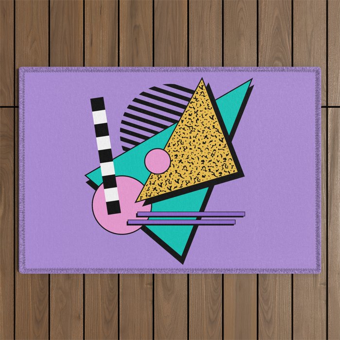 Memphis pattern 103 - 80s / 90s Retro Outdoor Rug Gallery Image 1