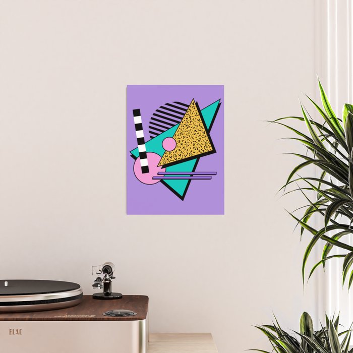 Memphis pattern 103 - 80s / 90s Retro Poster Gallery Image 2